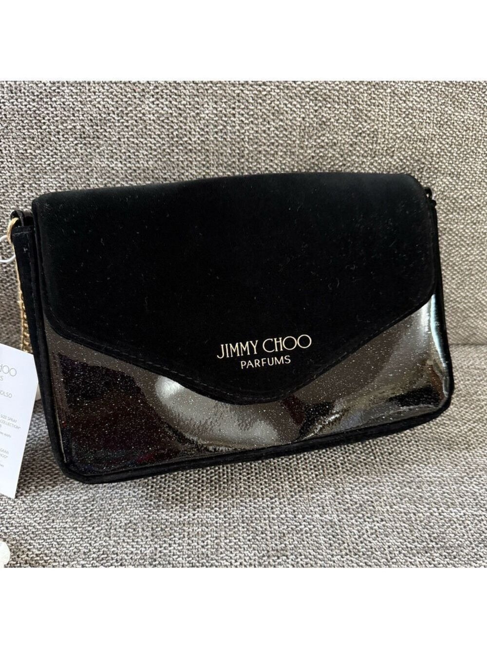 Jimmy Choo Parfums Small Evening Black Crossbody Bag New Authentic